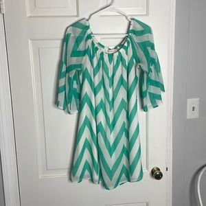 Chevron mini dress